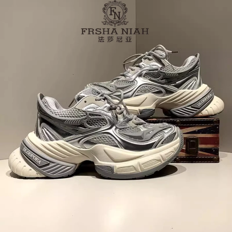 法莎尼亚轻便老爹鞋秋季厚底增高款潮流百搭运动鞋轻便舒适潮牌鞋