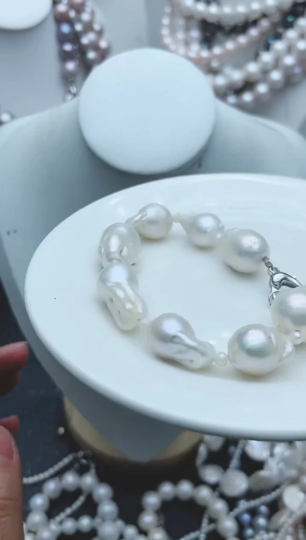 【闪购商品】淡水珍珠颈饰钛钢1