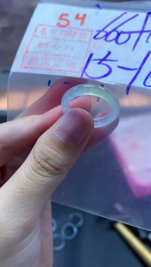 未镶嵌定制翡翠戒圈15-16#670毛货需精细抛光