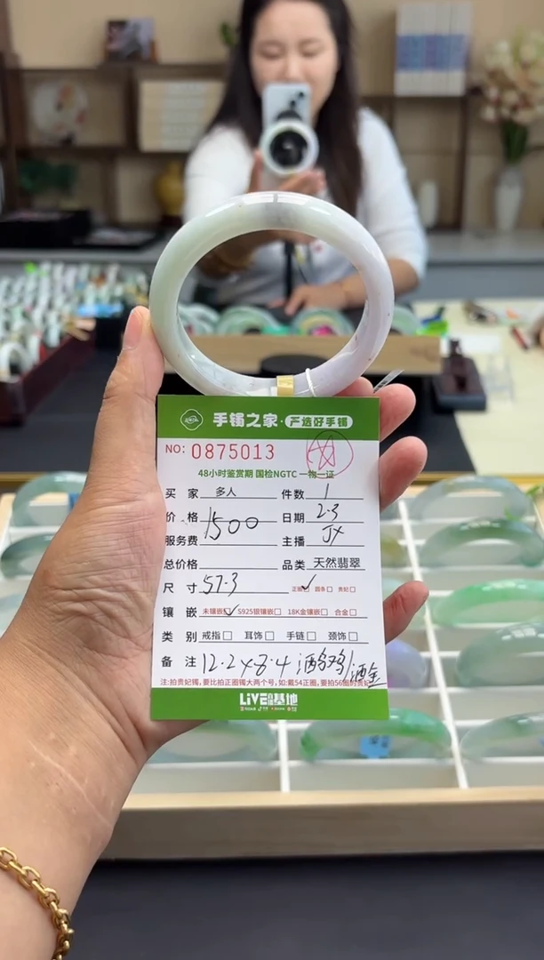 【闪购商品】翡翠手镯未镶嵌多人