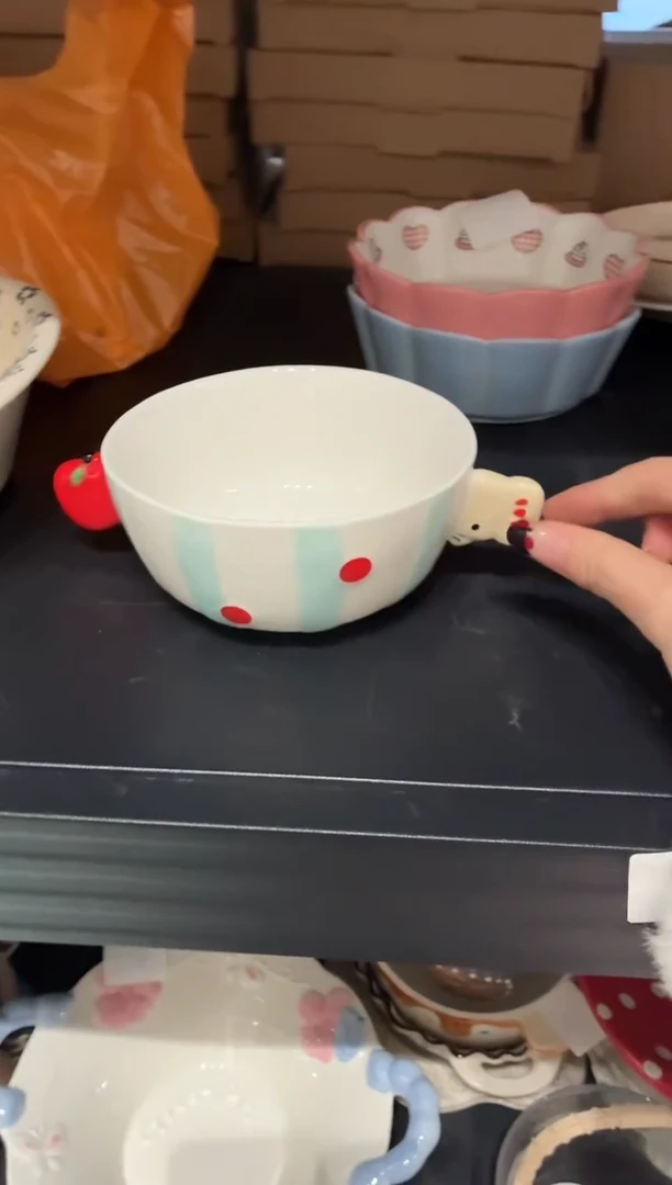 瓷011苹果小象双耳默认微瑕