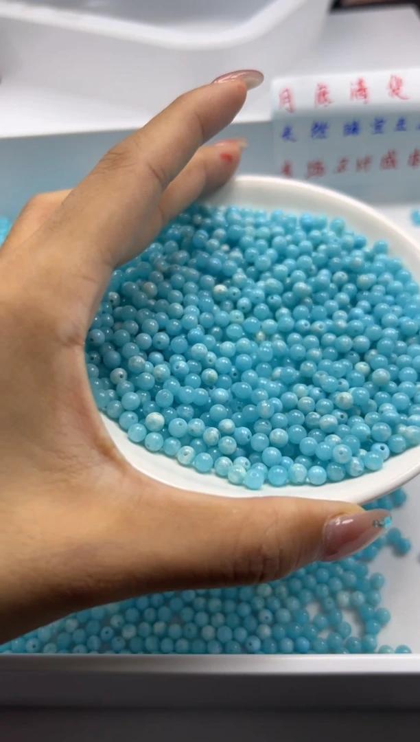 玛瑙/玉髓颈饰未镶嵌w2494海纹*石4mm*108颗