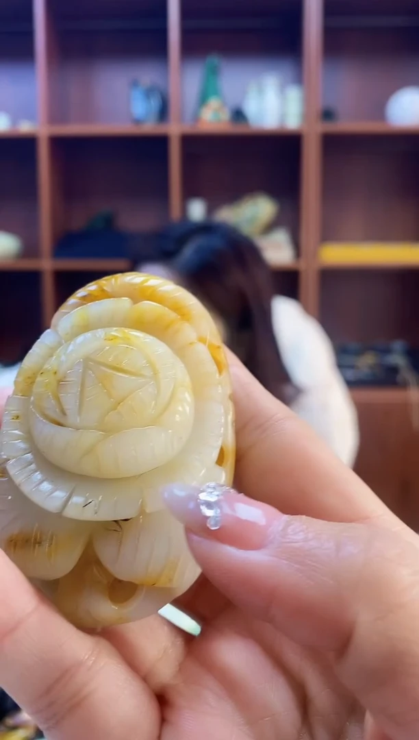 未镶嵌蛇纹石玉手把