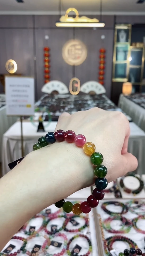 【闪购商品】碧玺单圈手串9mm+未镶嵌（多样性发一条）hon