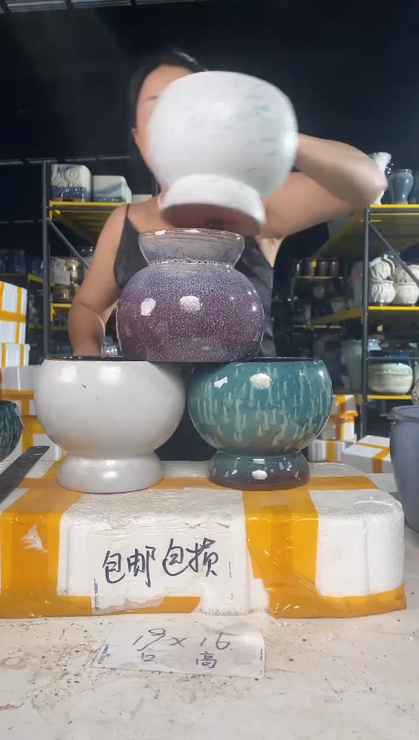 宜兴紫砂粗陶花盆14/15