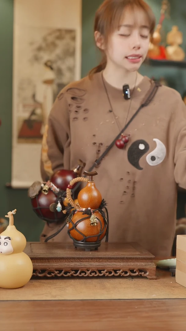 【闪购商品】155号精品天然大漆工艺防渗内胆酒葫芦~