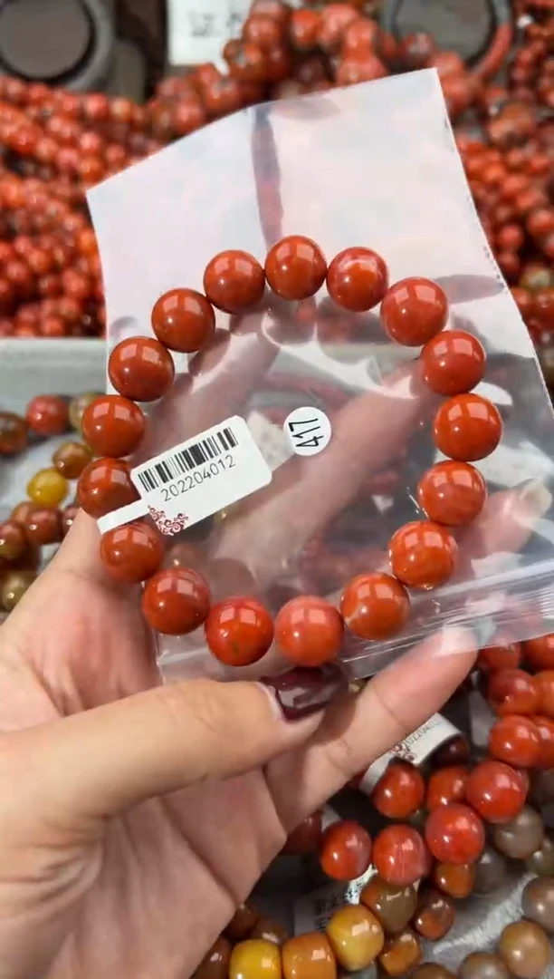 未镶嵌手串南红玛瑙12+