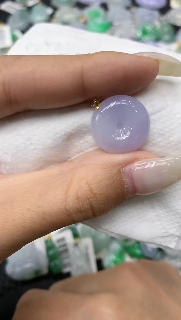 颈饰18K金镶嵌翡翠11111111111