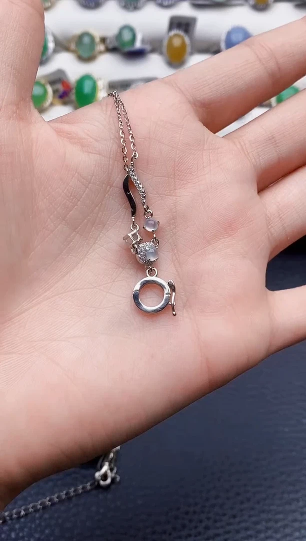 银S925镶嵌戒指翡翠2533