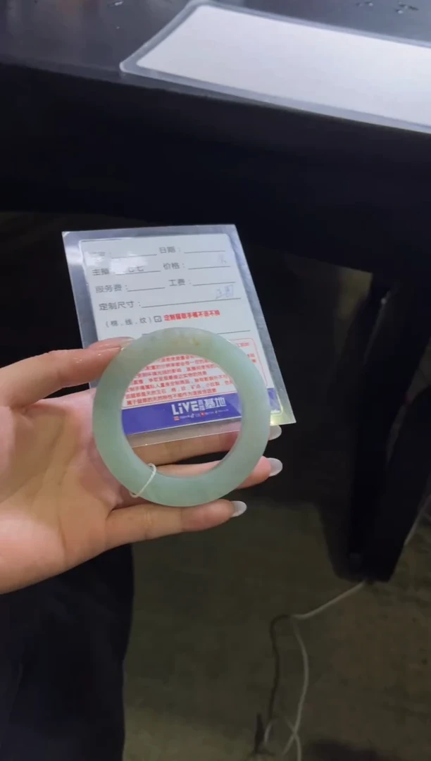 未镶嵌手镯定制翡翠石*定制手镯不退不换