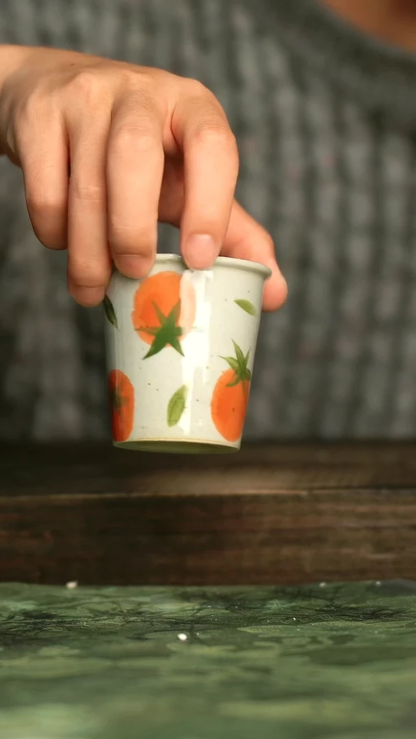 陶瓷青诗集手工手绘瓷器
