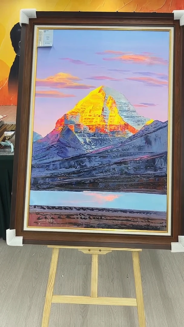 油画梁静-80x120-金山-带框