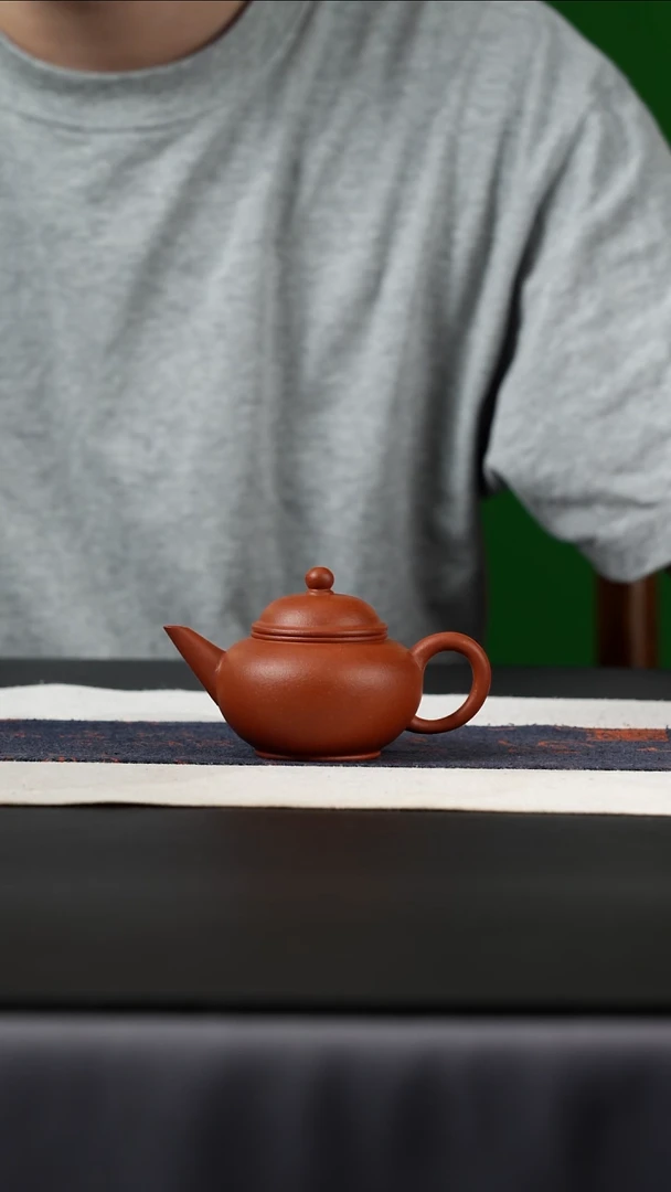 茶壶紫砂红降坡水平，95cc