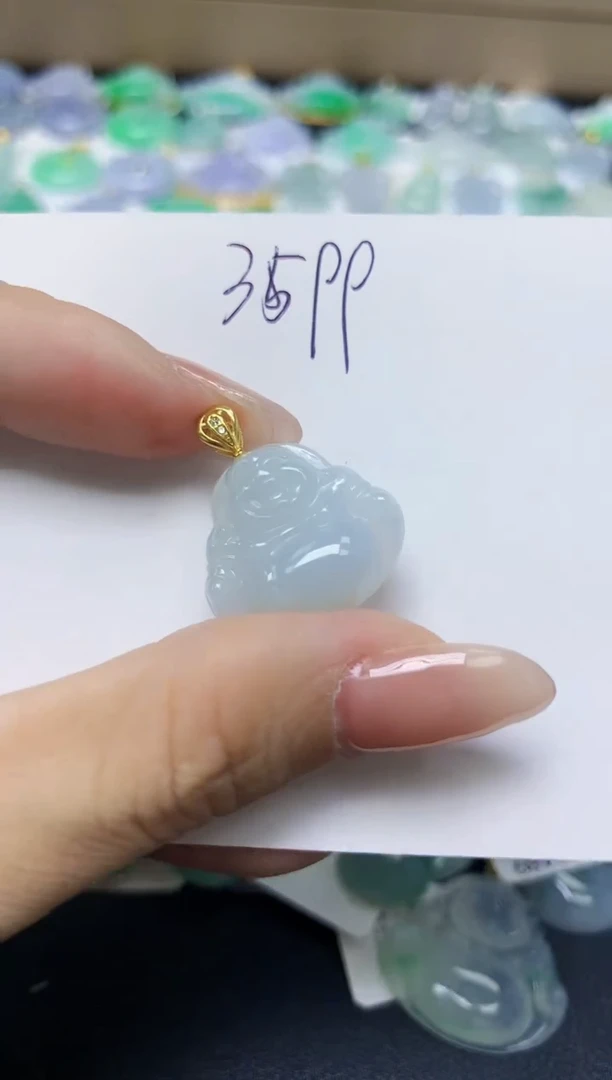 翡翠未镶嵌颈饰天然缅甸翡翠A货