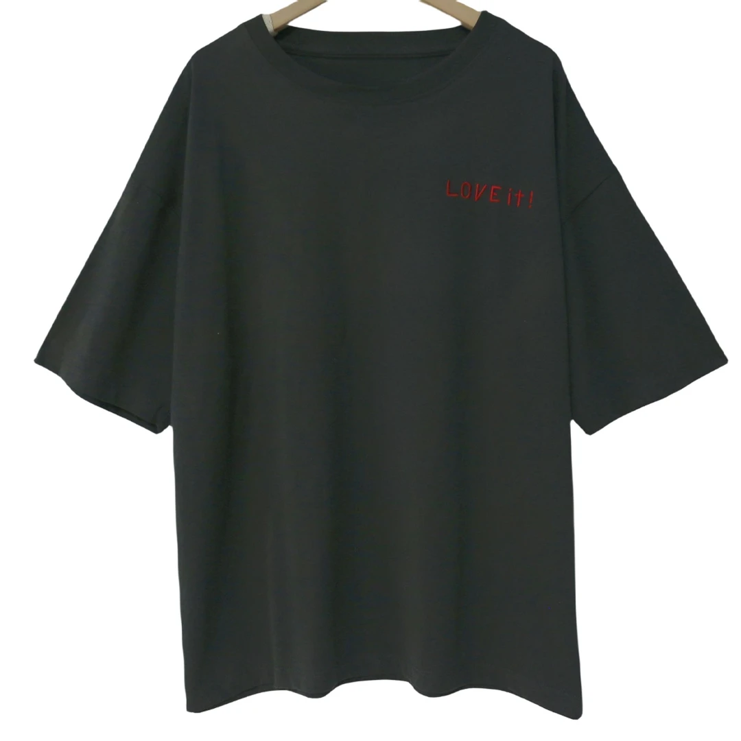 夏新款女士圆领印花短袖T恤时尚百搭上衣HH123简约休闲风