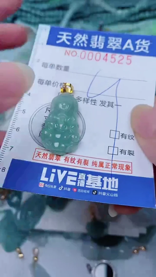 翡翠未镶嵌颈饰00004525