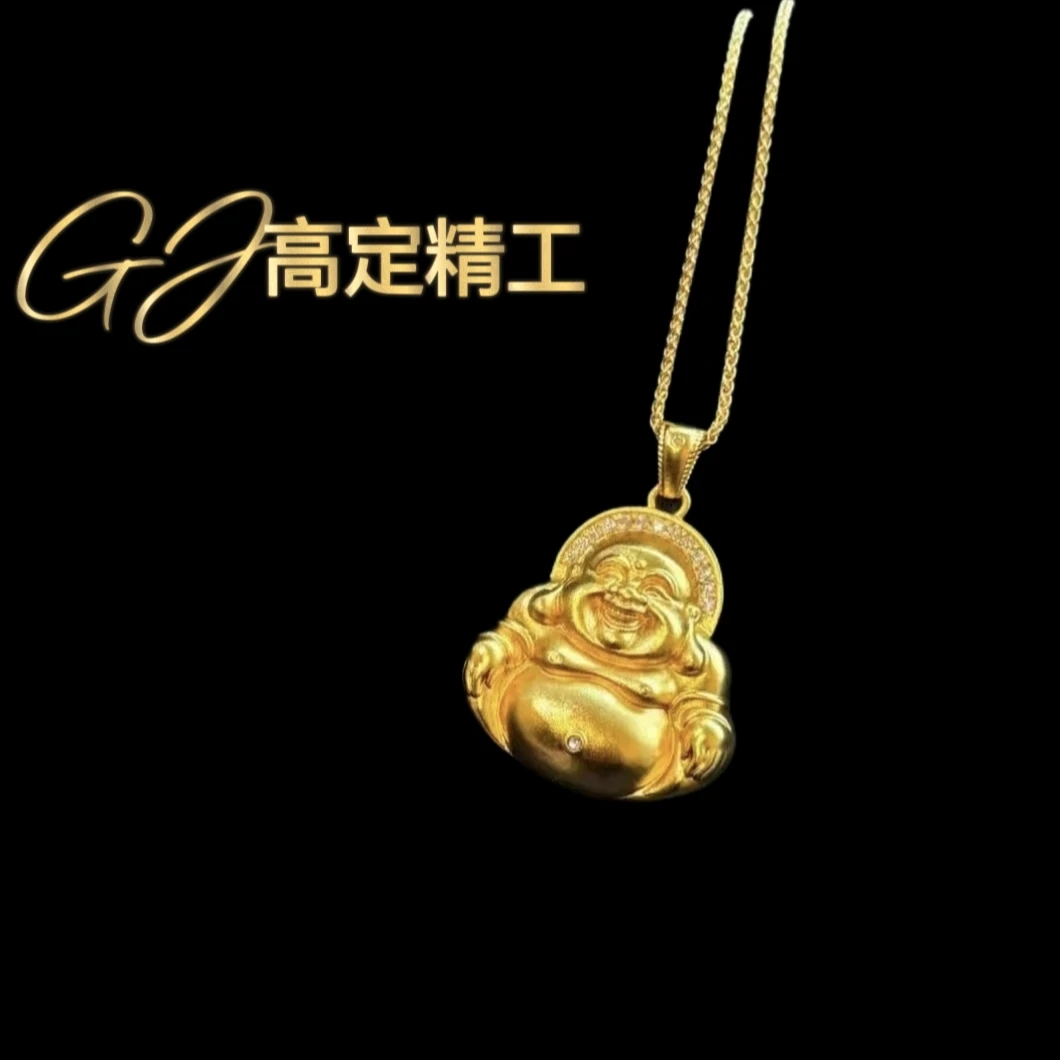 【香港正品】古法带钻笑口常开弥勒佛（1109）