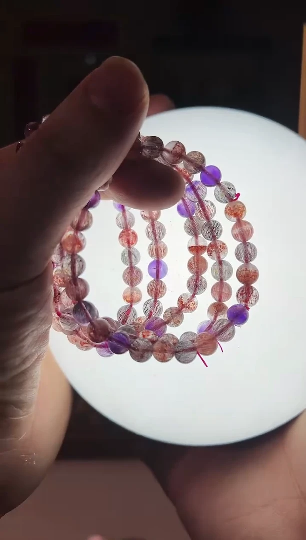 【闪购商品】水晶手串未镶嵌6.8±mm超七自由（多样性发其一）