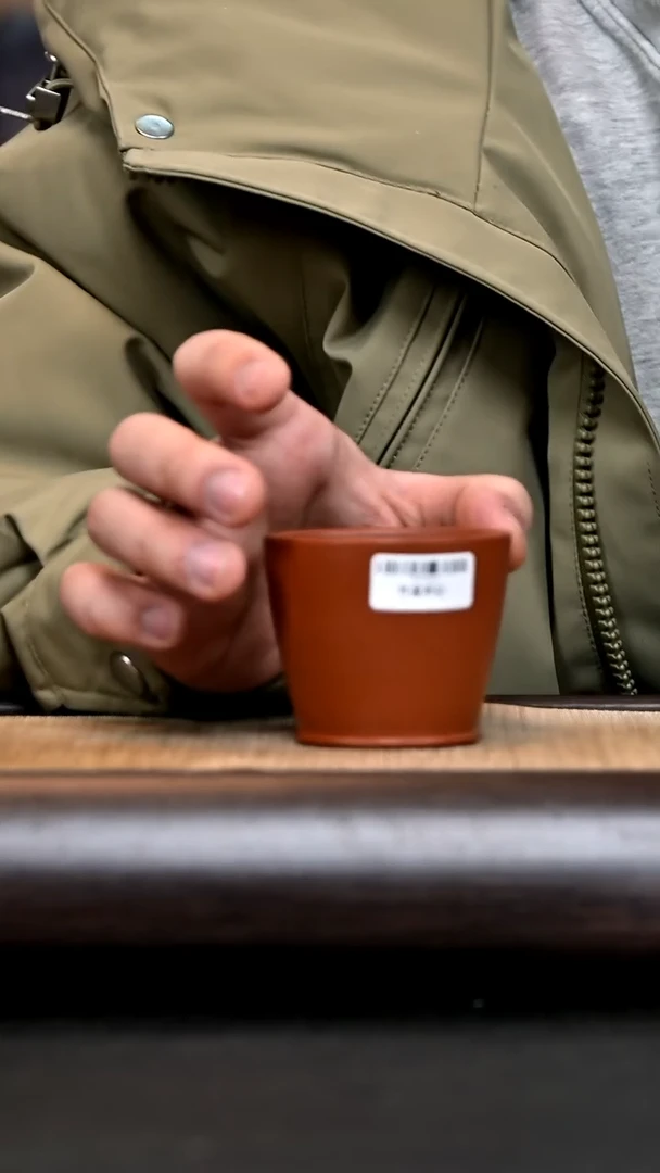 【闪购商品】紫砂茶壶T*FY16131 平底杯 朱砂