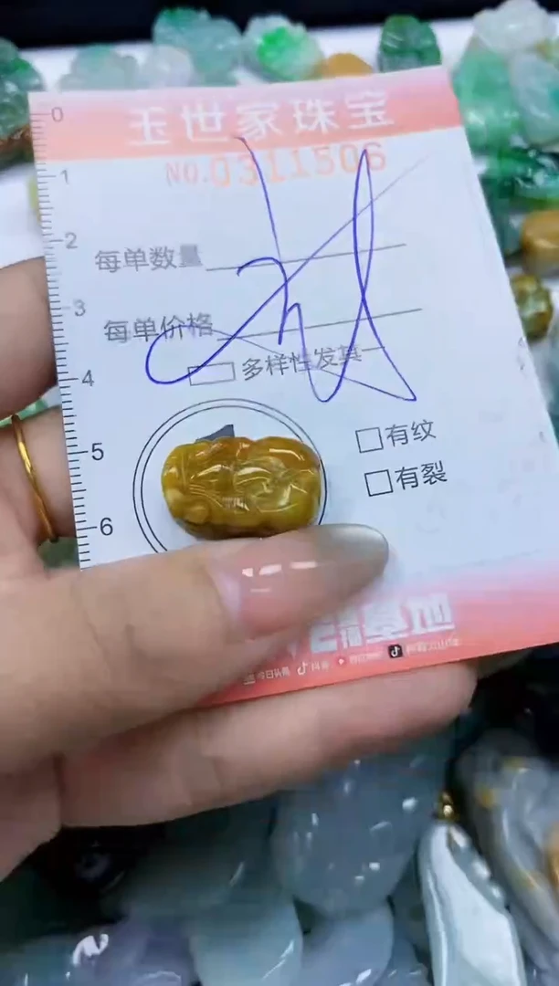 翡翠未镶嵌颈饰闪购0311506多样性发其一