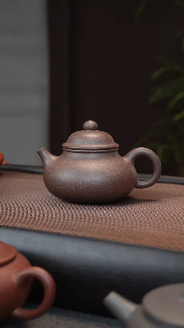 茶壶紫砂容天壶 千禧紫泥 电窑 150CC