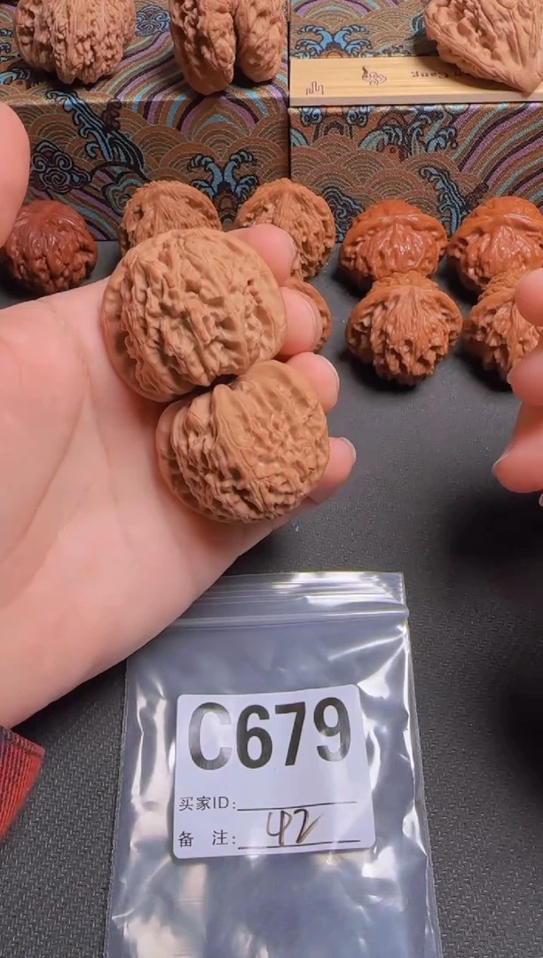 吊坠文玩核桃42白狮子679