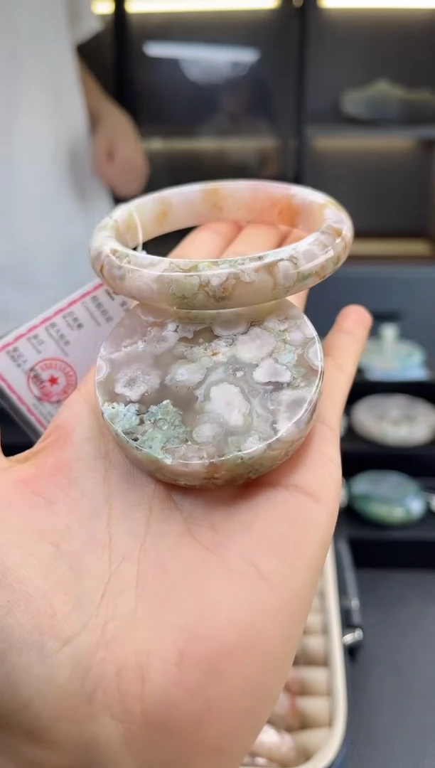 石英质玉手镯未镶嵌58圈口（赠送镯心）601