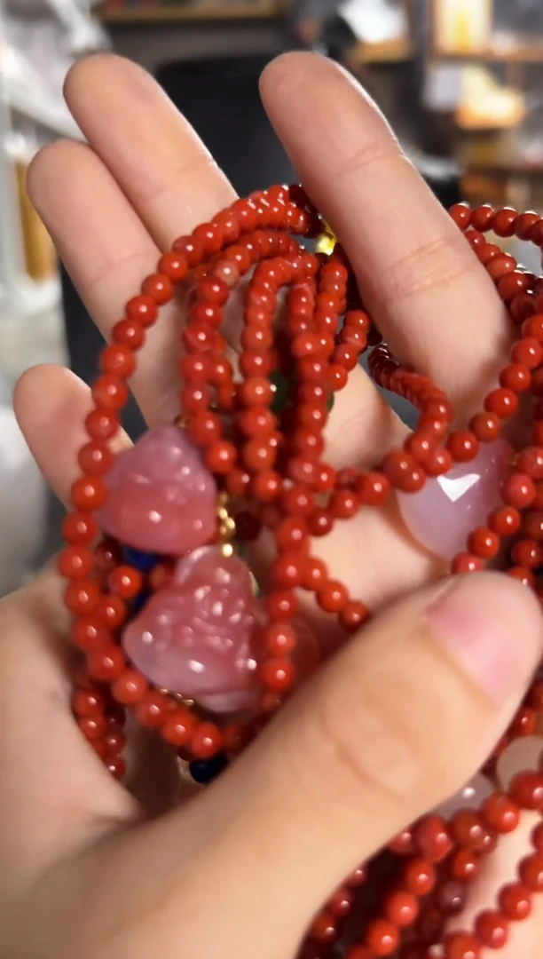 未镶嵌淡水珍珠珠宝奇石QL项链一条