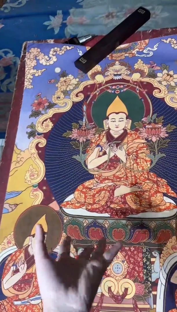 卷轴画龙妹唐卡直播tk16