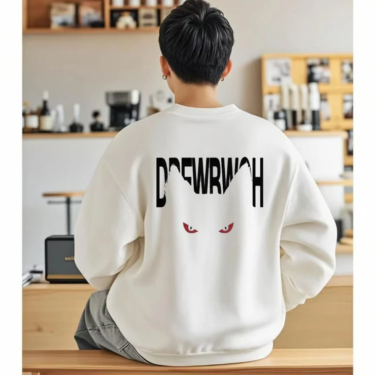 【印花猫耳】2025年新款潮流宽松卫衣时尚圆领百搭