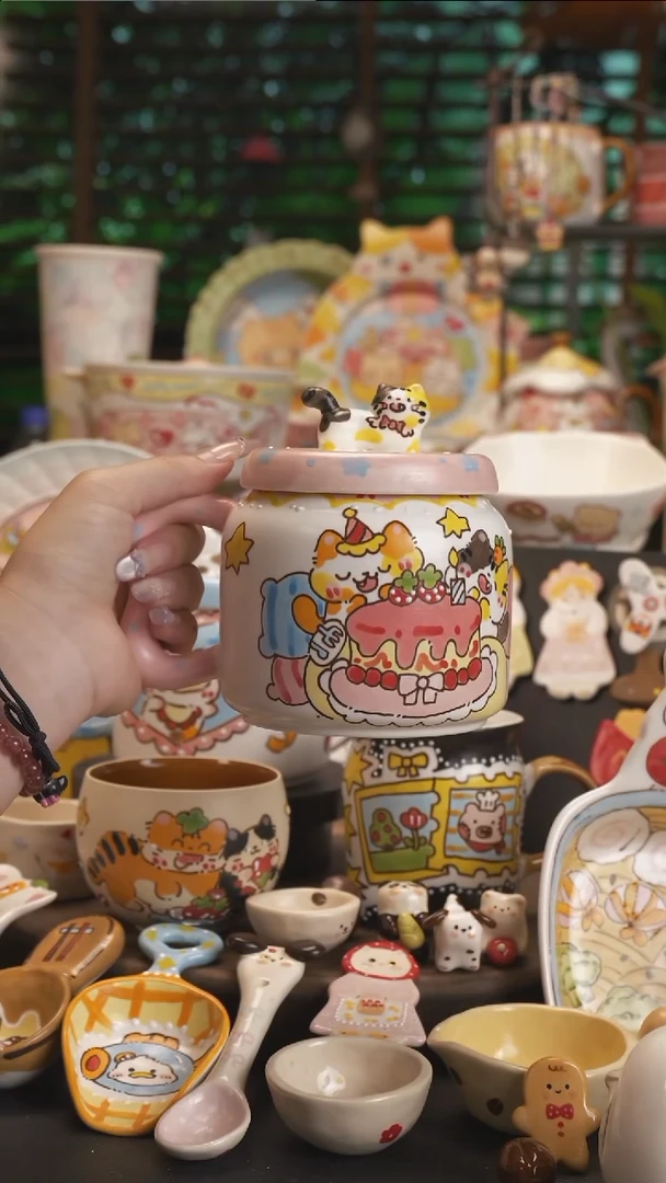 嗨*嗨【原创设计】景德镇手绘陶瓷