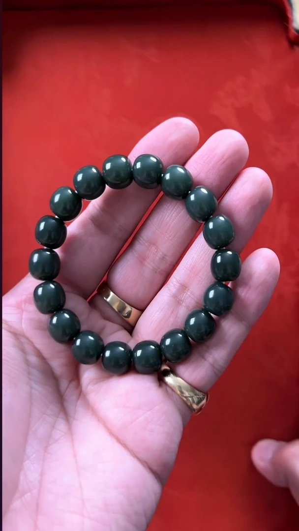 未镶嵌和田玉挂件青玉细度超好手串（伴手礼系列）