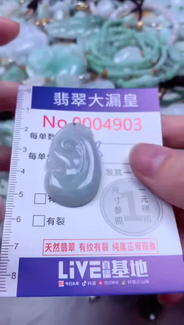 吊坠(不含链)未镶嵌翡翠4903