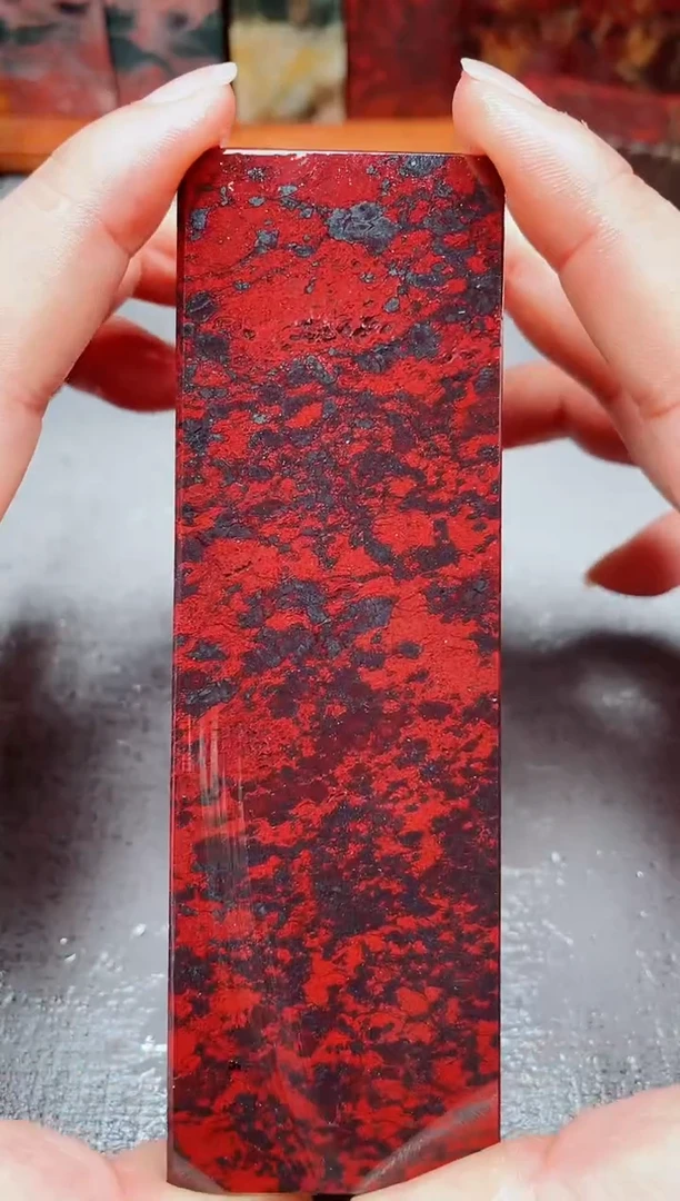 玉桂林鸡血玉素章--30