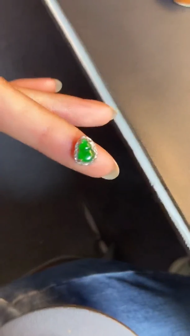 吊坠(不含链)银S925镶嵌翡翠1