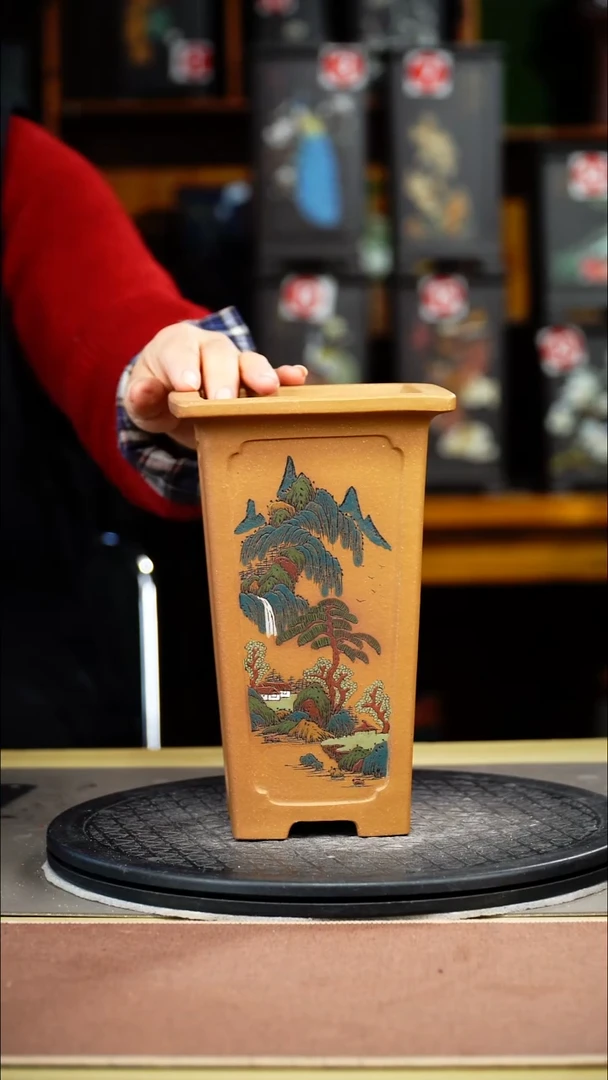 紫砂花盆紫砂花盆