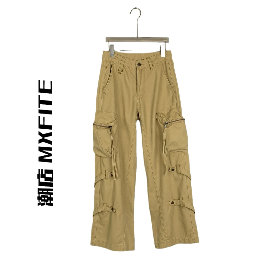 MXFITE潮店夏季新款个性工装裤袋设计直筒休闲裤长裤（GS58231）