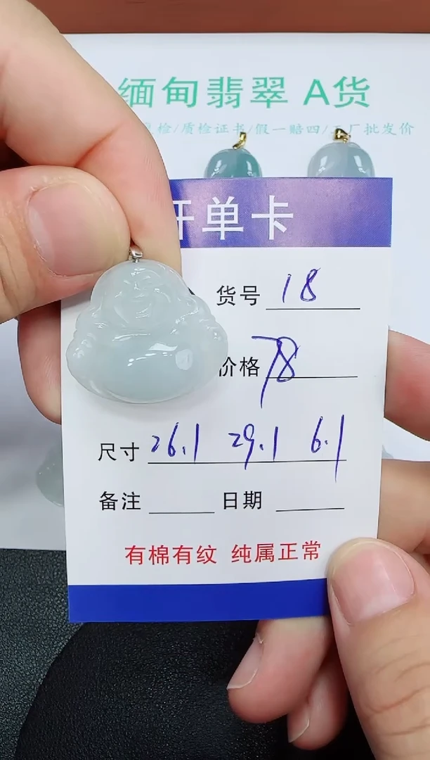 吊坠(赠链)未镶嵌翡翠18
