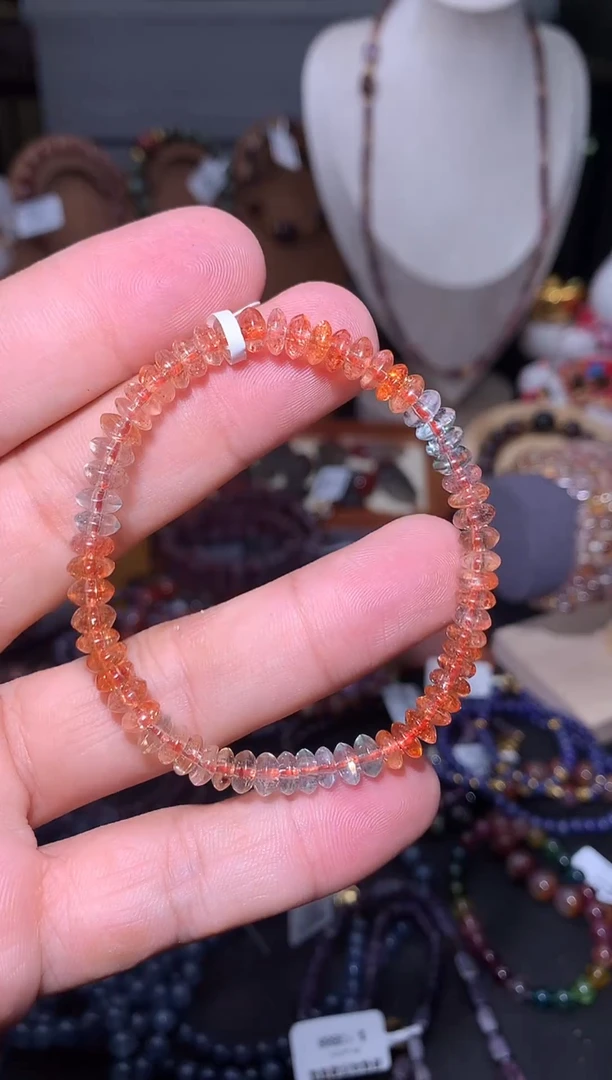 未镶嵌手串长石金太阳叠珠手串
