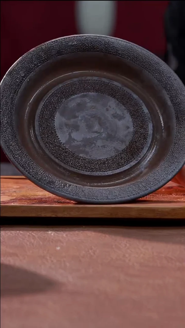 茶具伟*白裸烧铁胎冰烟壶承@@C100101