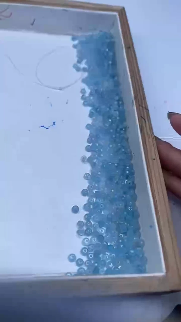 未镶嵌珠宝半成品水晶B12 海蓝宝水晶小算盘4*3mm100颗9.9元