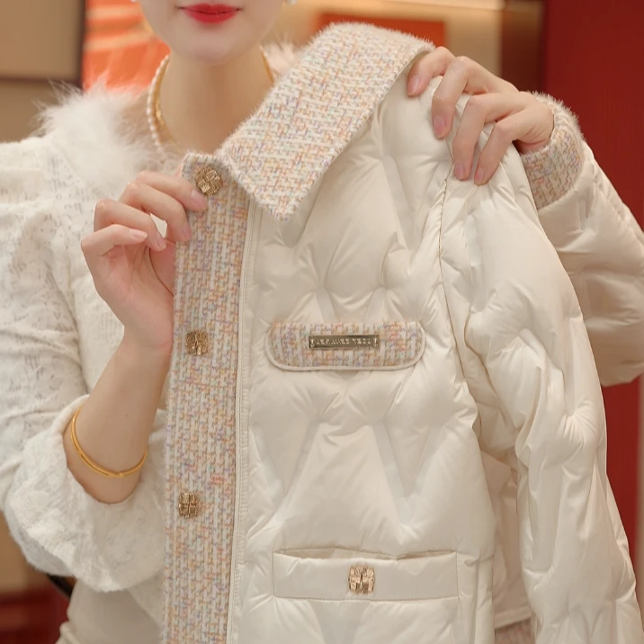 SY-2025新款冬季小香风羽绒服外套