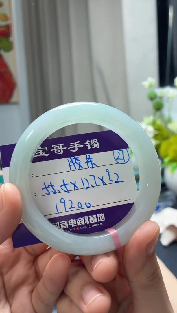 未镶嵌手镯翡翠蓝*翡翠手镯27号