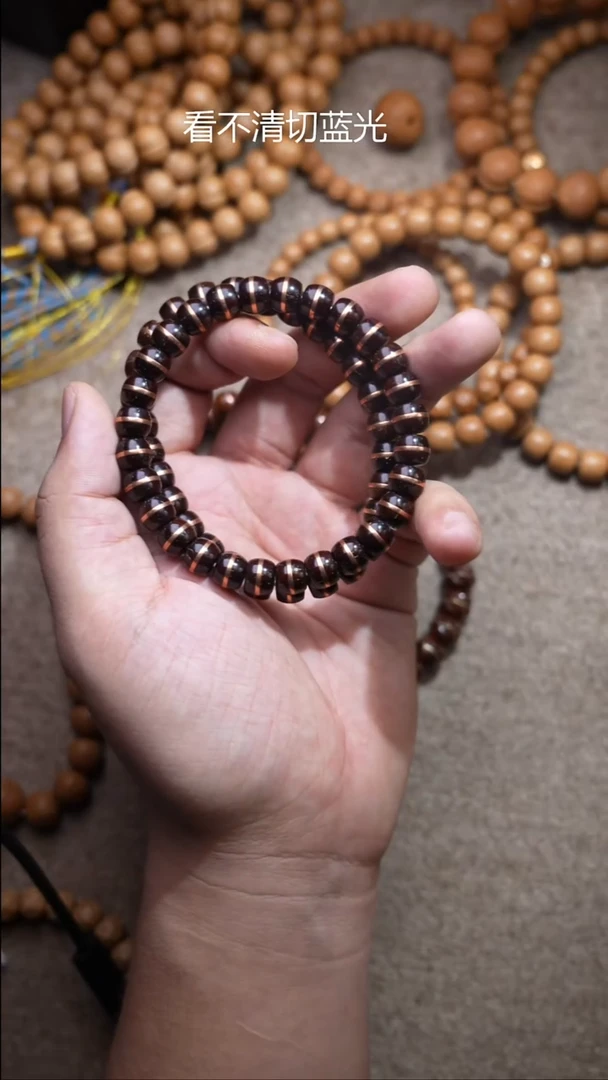 手串紫金鼠实心鼠黑金鼠9mm