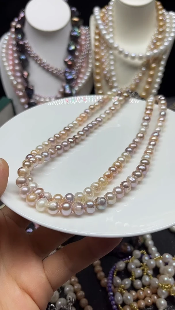 淡水珍珠未镶嵌颈饰多人