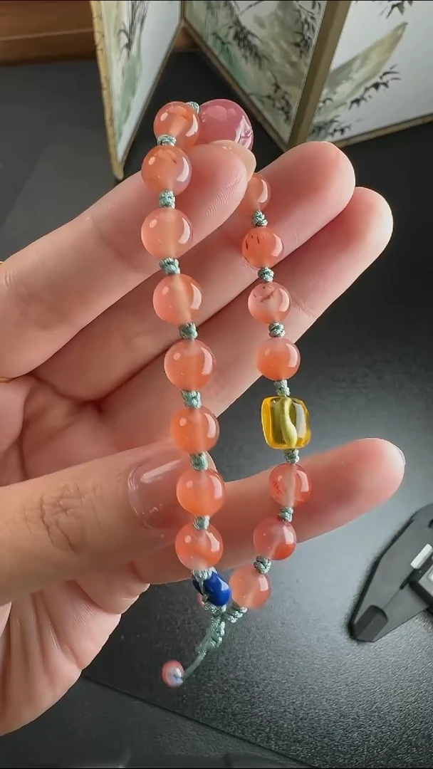 【闪购商品】南红玛瑙手串未镶嵌WY0213059多样性发一
