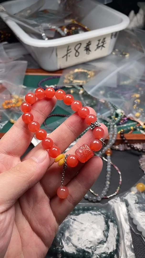 玛瑙/玉髓手链未镶嵌多样性发货拍一发一