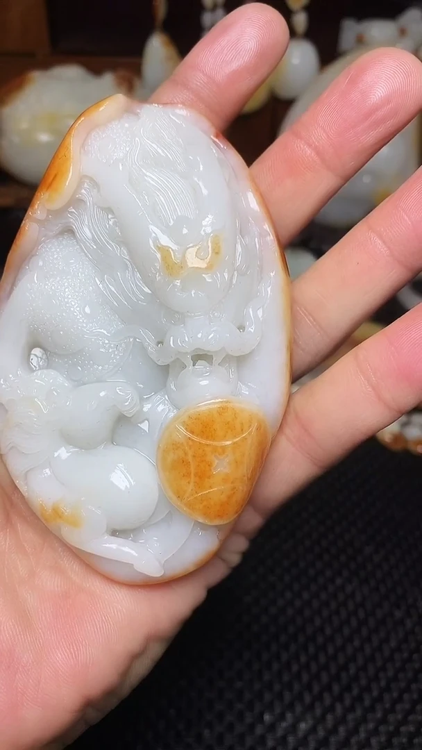 未镶嵌和田玉挂件水*财3