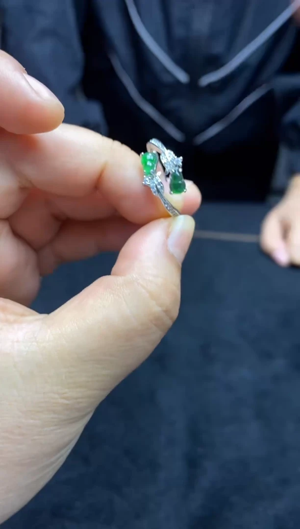 【闪购商品】翡翠戒指未镶嵌天然翡翠A货30