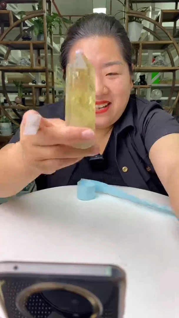 柱子未镶嵌水晶黄水晶柱子D101